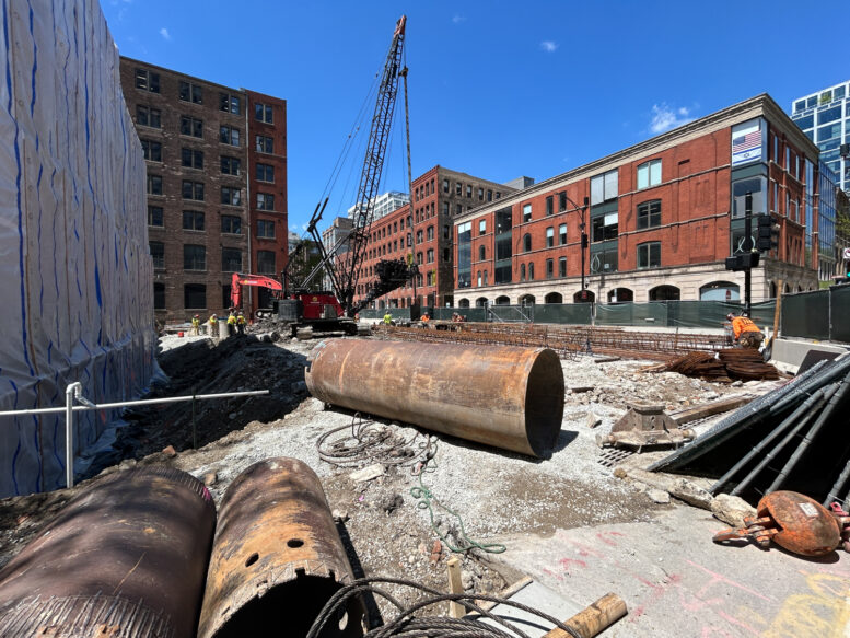 The Lake caisson construction