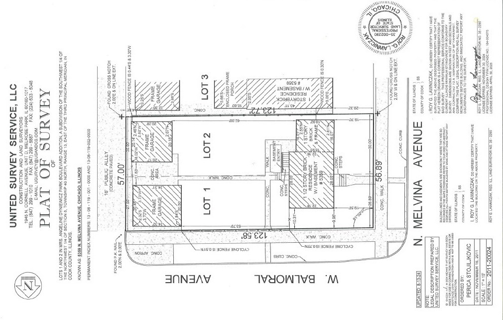 Two SFRs permitted for North Melvina Avenue