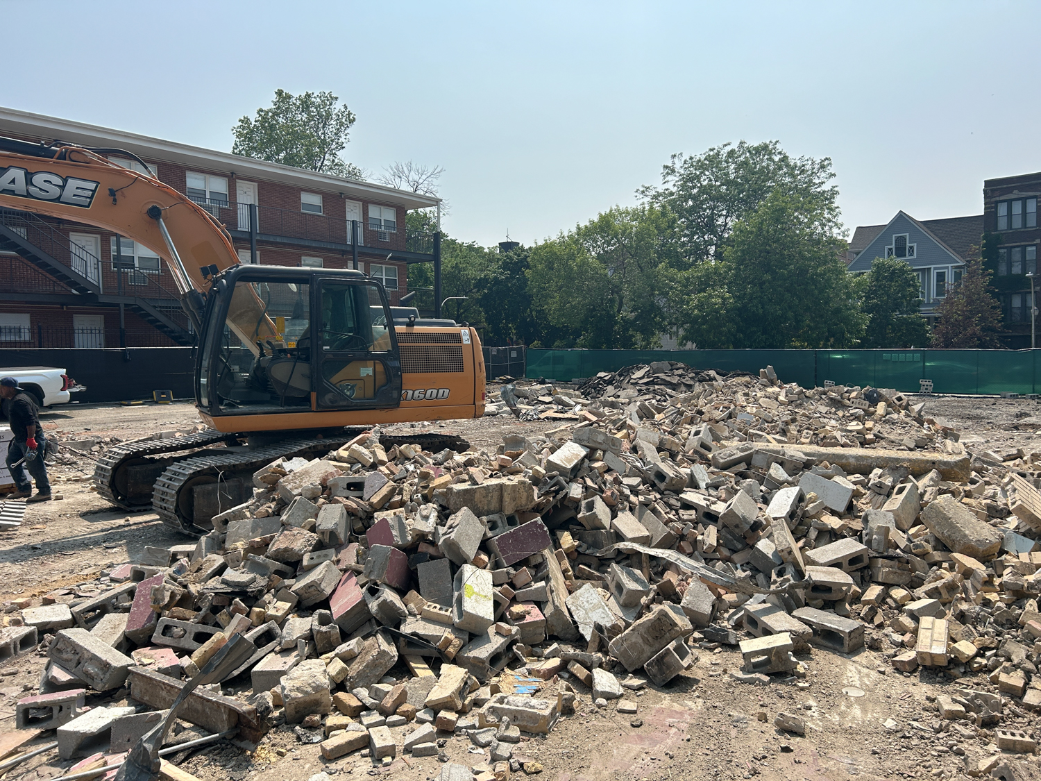 Demolition for 4553 North Dover residential development
