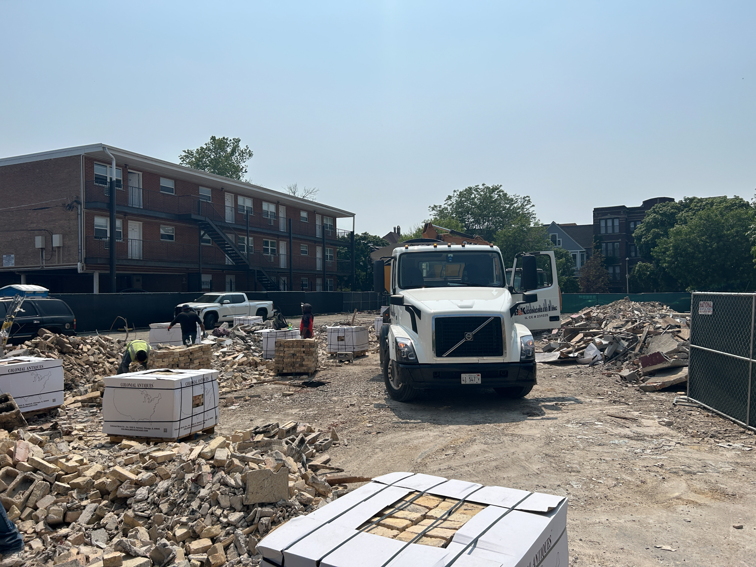 Demolition for 4553 North Dover residential development