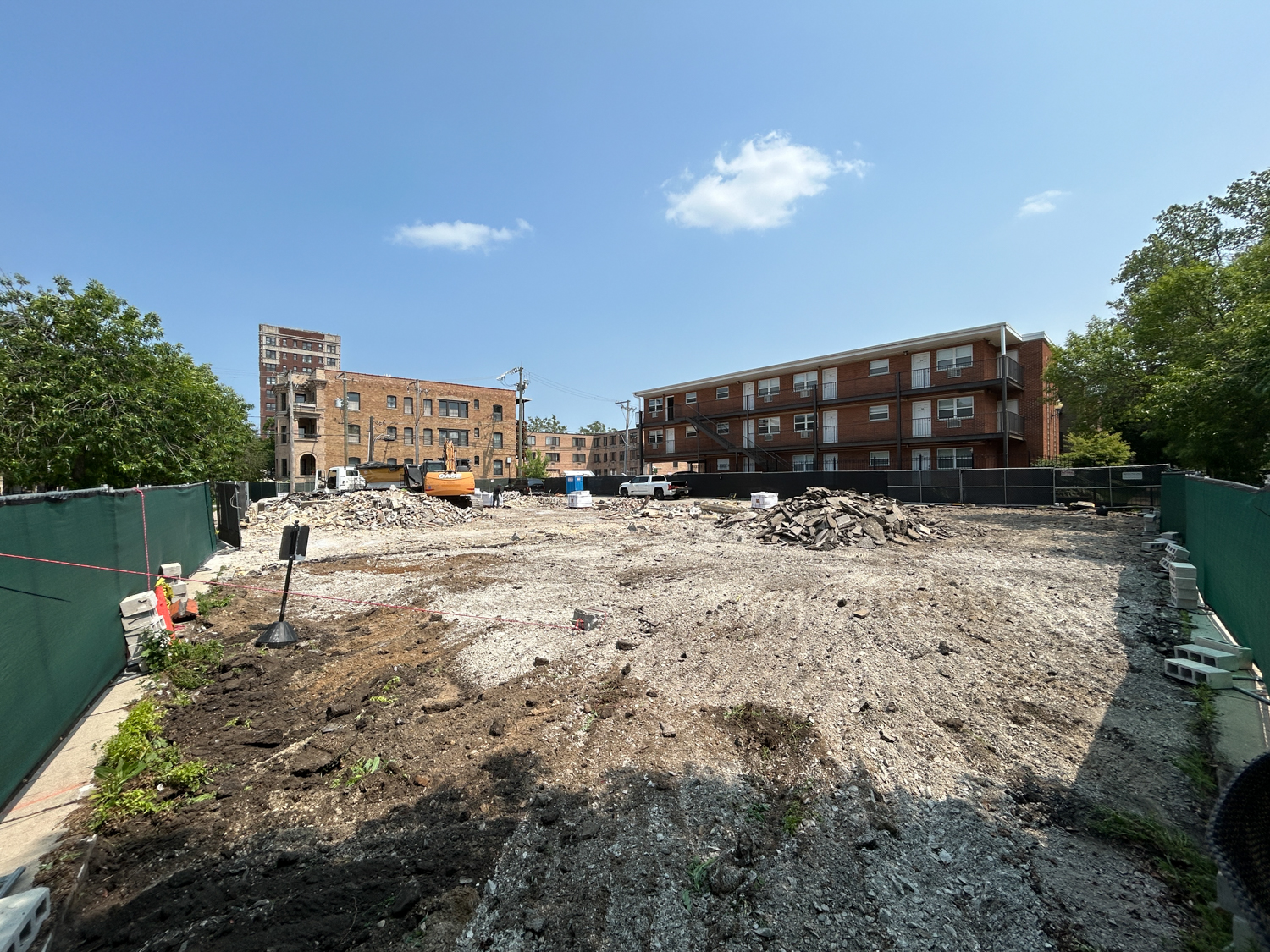 Demolition for 4553 North Dover residential development