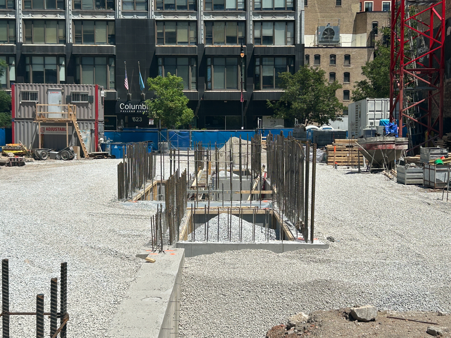 626 South Wabash foundation work