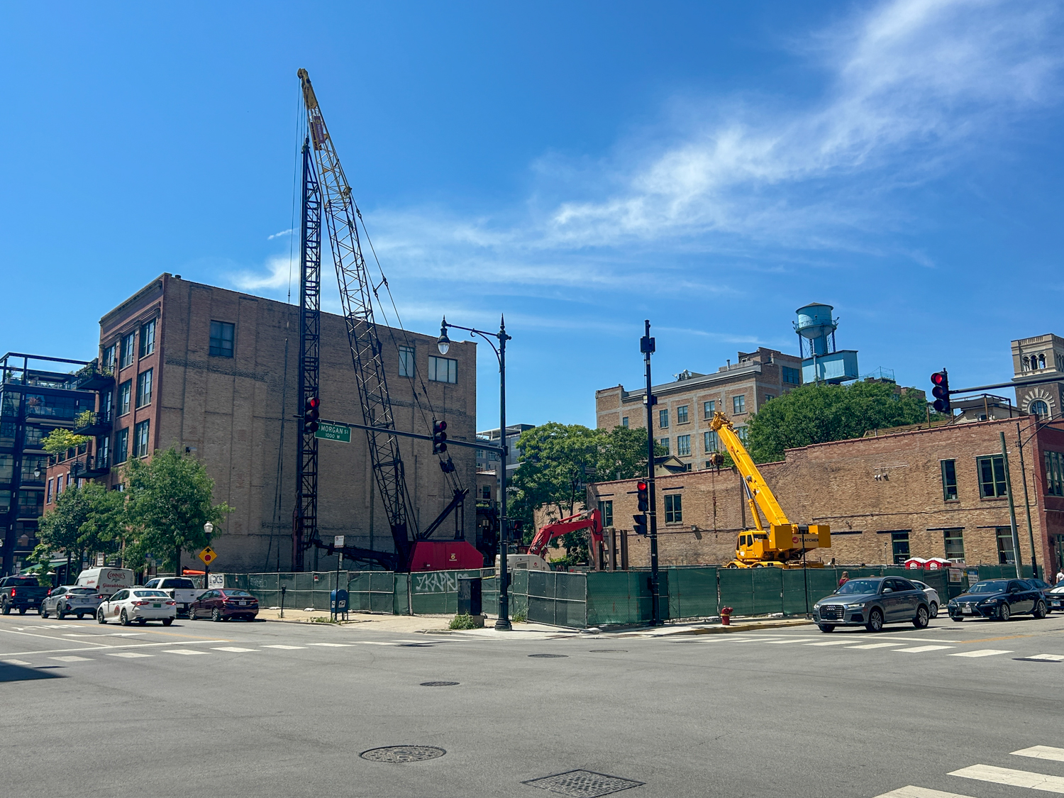 Bathhouse West Loop pile driving underway