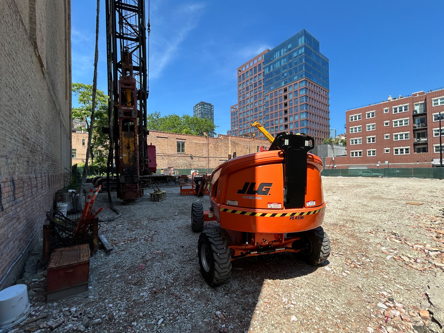 Bathhouse West Loop pile driving underway
