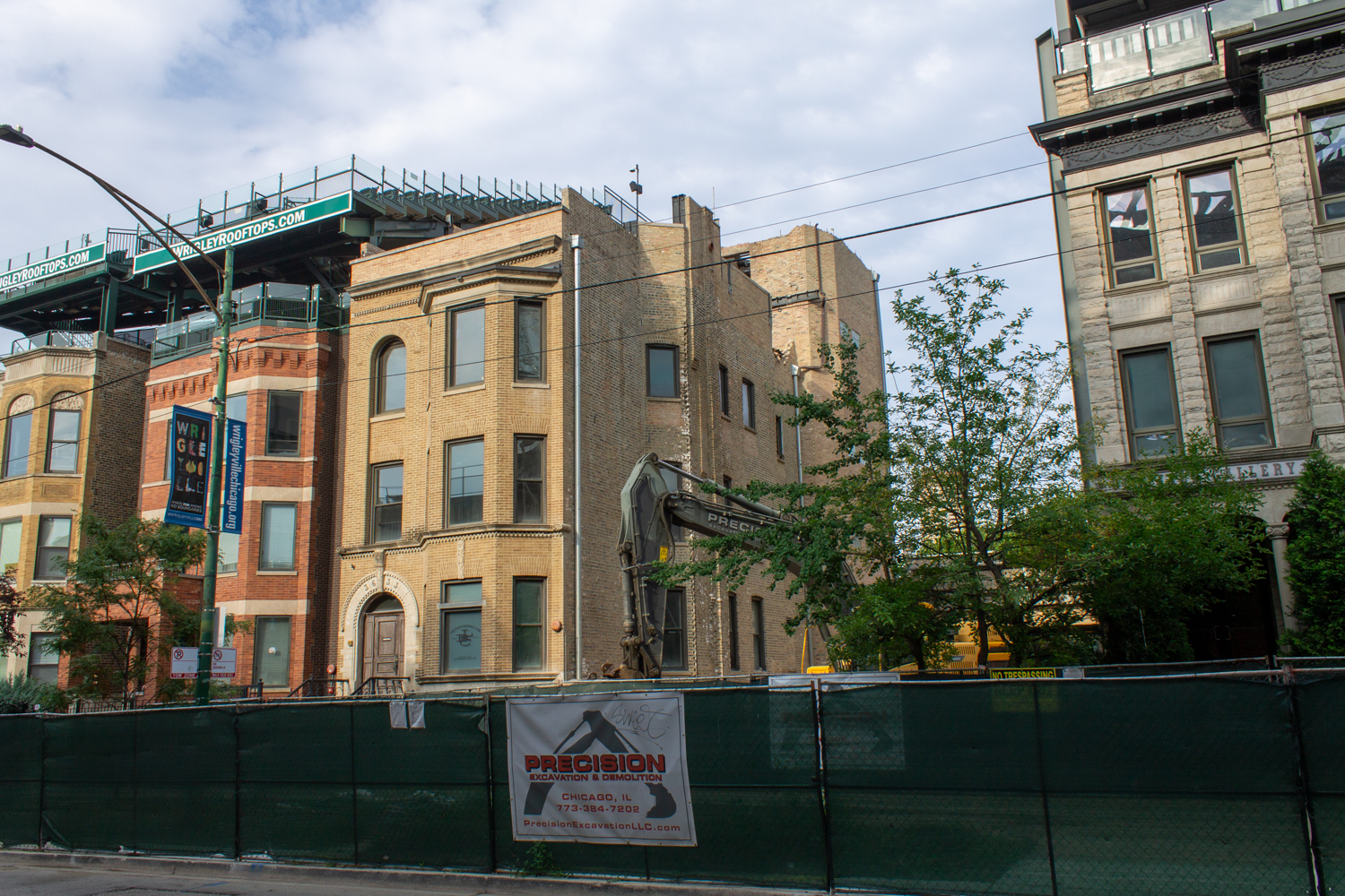 3633 North Sheffield Avenue rooftop demolition