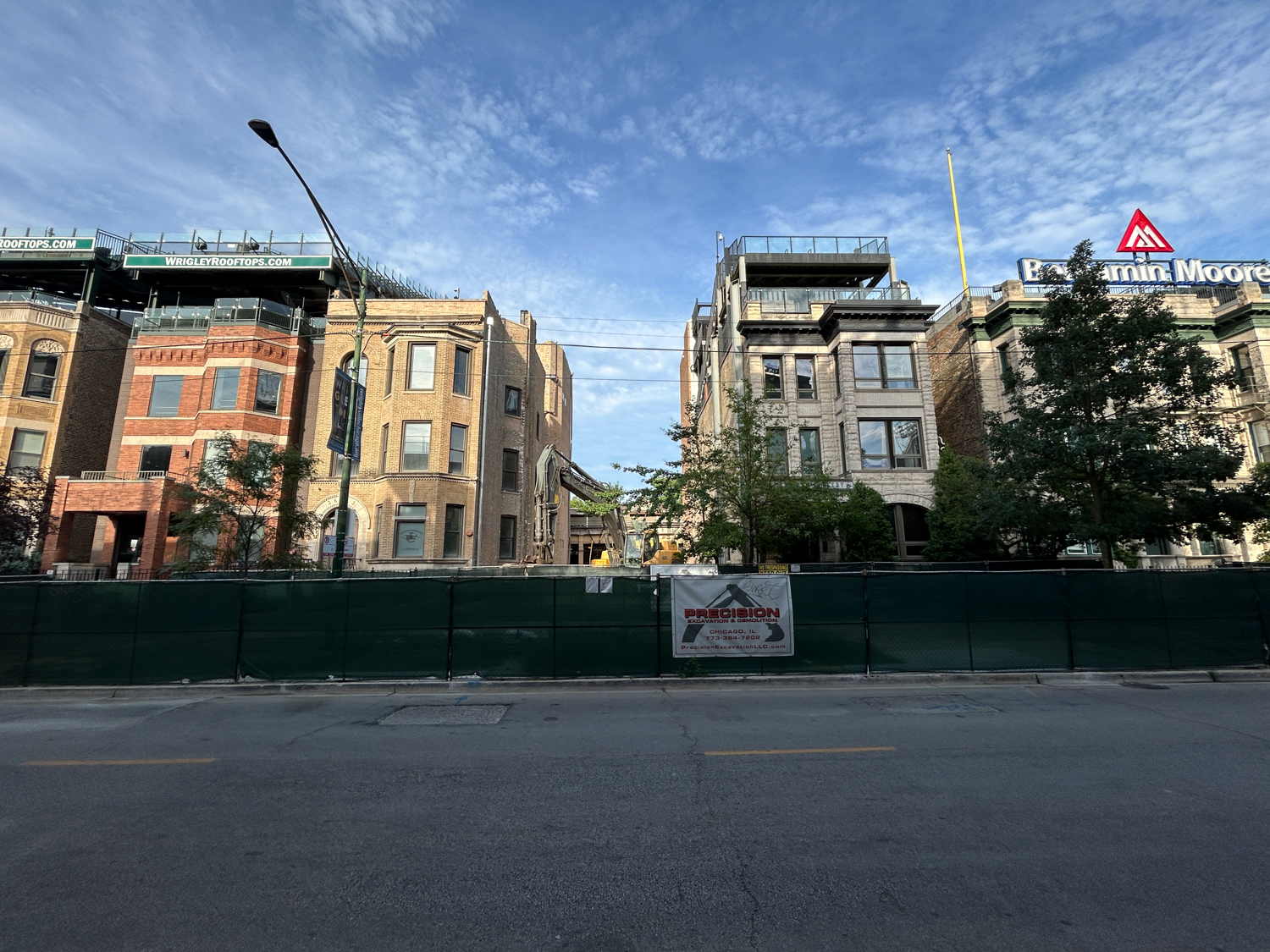 3633 North Sheffield Avenue rooftop demolition
