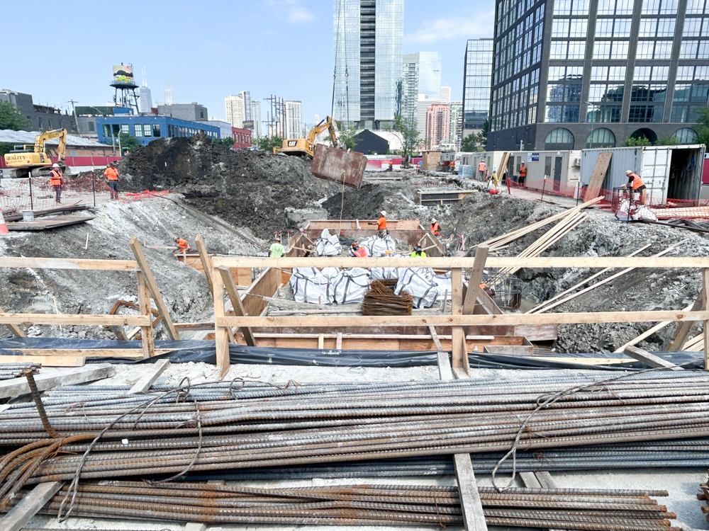 370 North Morgan construction progress
