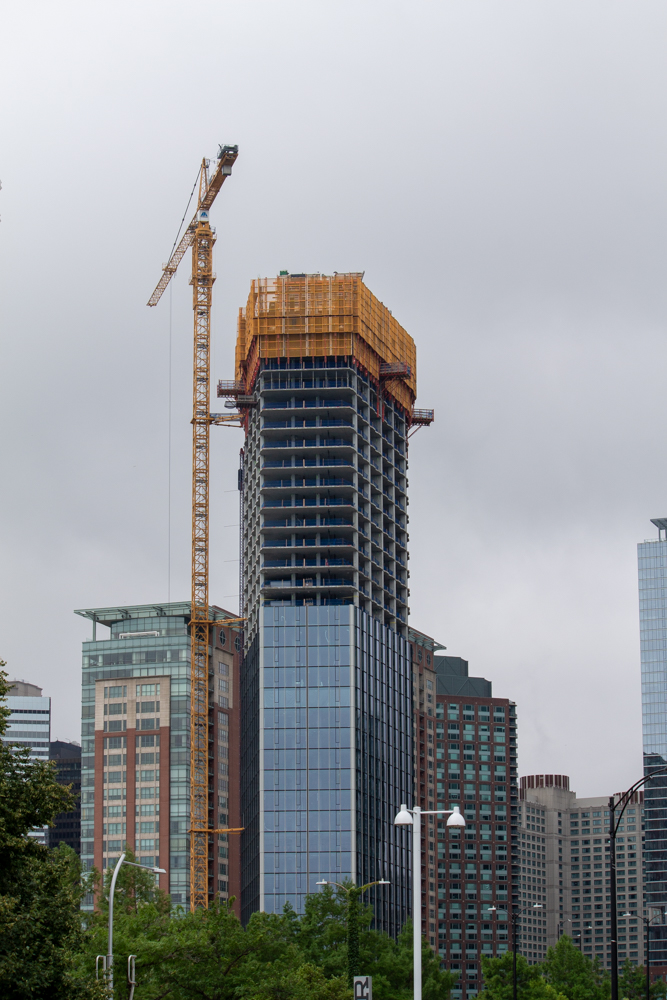 400 Lake Shore North Tower crane jump July 2025