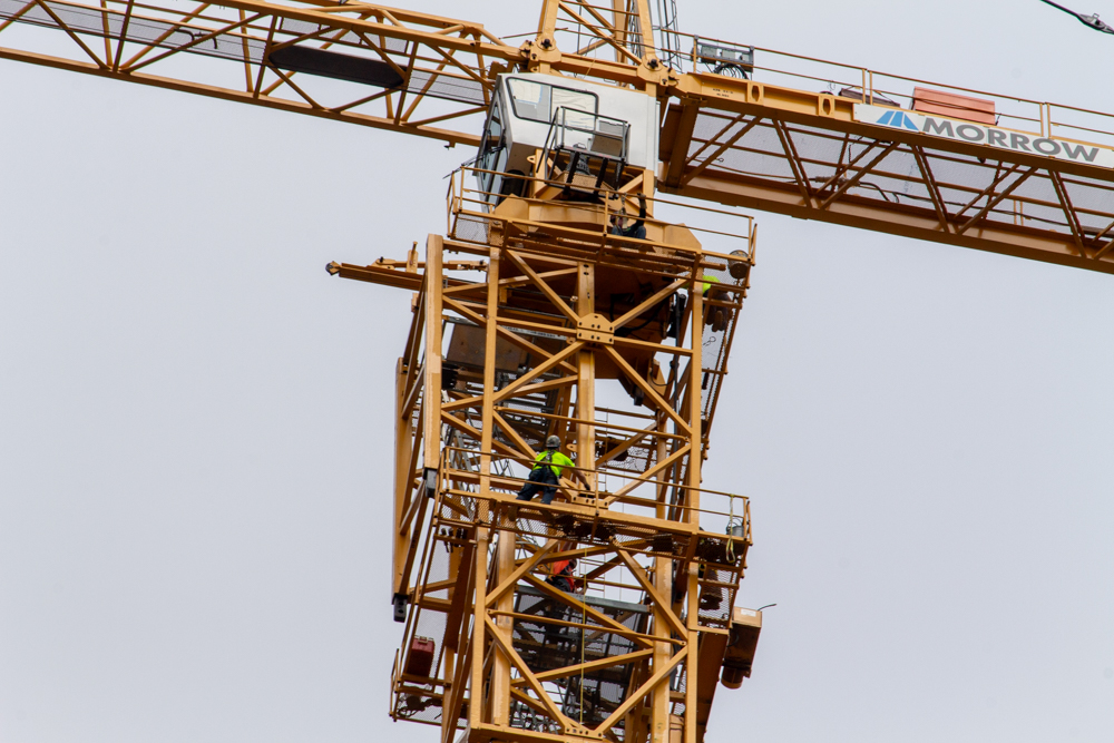 400 Lake Shore North Tower crane jump July 2025