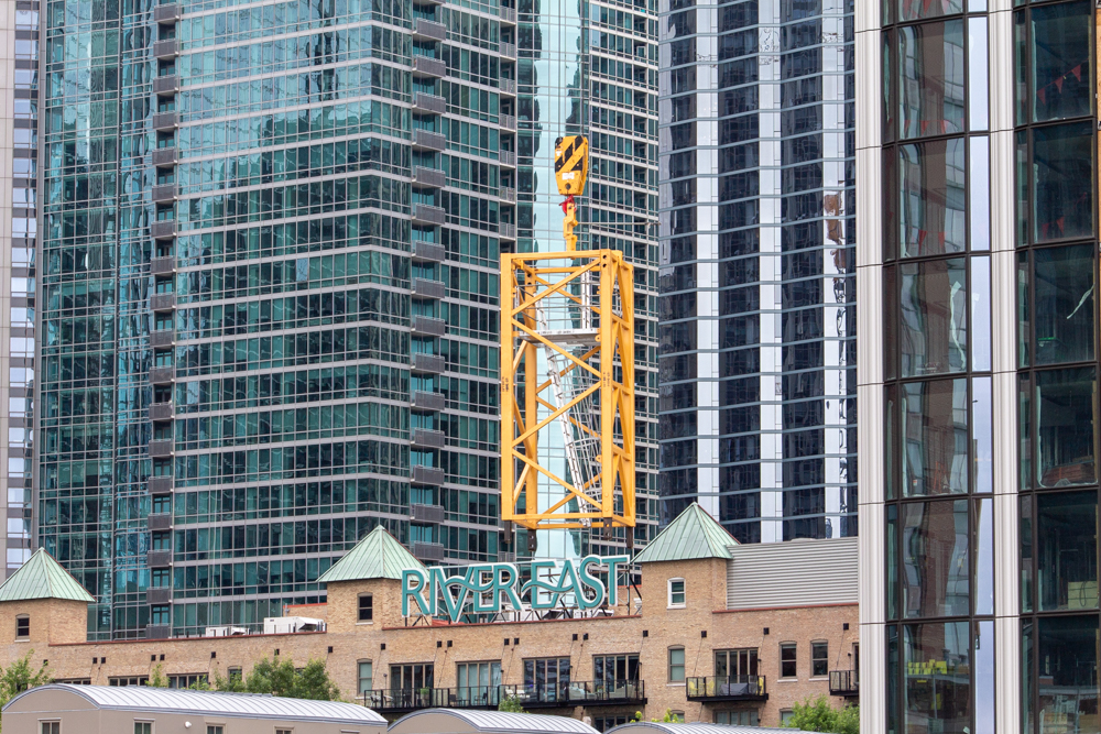 400 Lake Shore North Tower crane jump July 2025