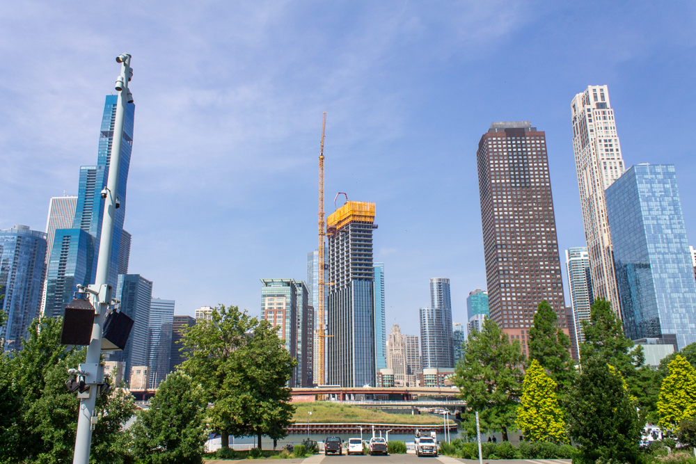 400 Lake Shore North Tower crane jump July 2025