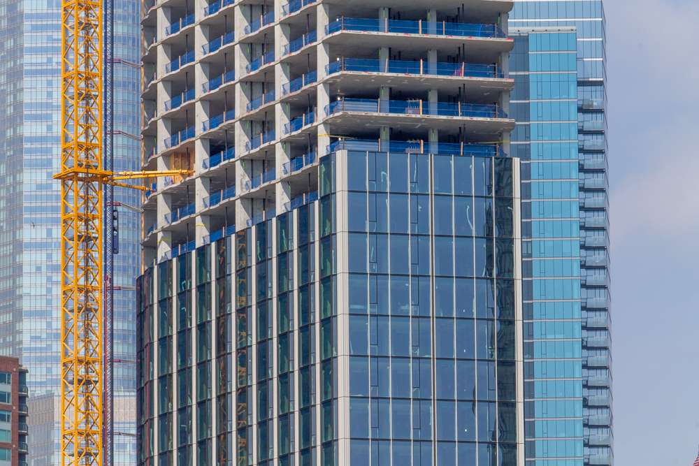 400 Lake Shore North Tower crane jump July 2025