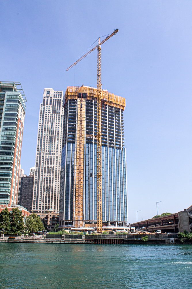 400 Lake Shore North Tower crane jump July 2025