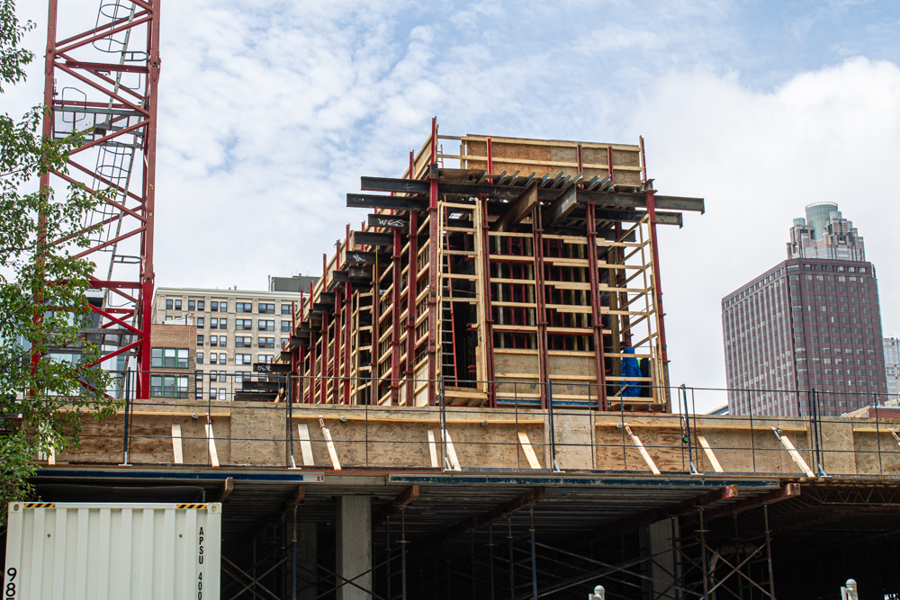 626 South Wabash construction progress