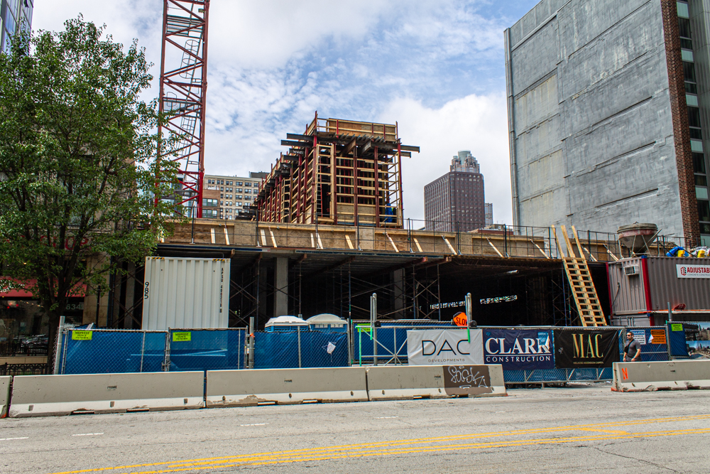 626 South Wabash construction progress