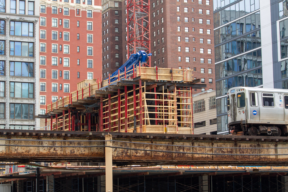 626 South Wabash construction progress