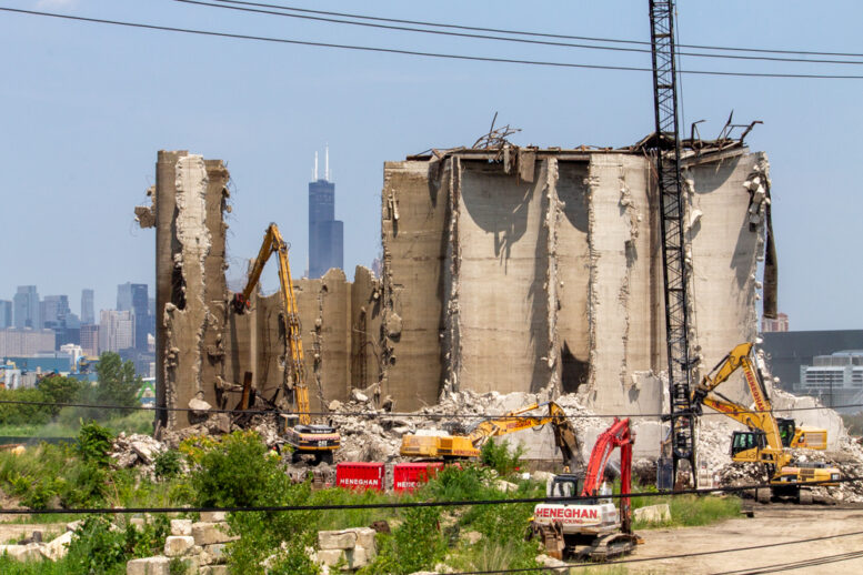 Damen Silos demolition