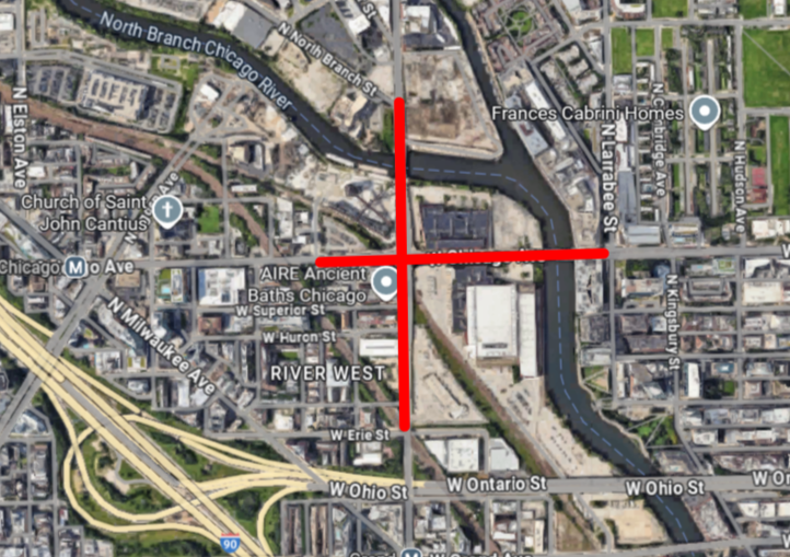 Halsted Street Chicago Avenue closures