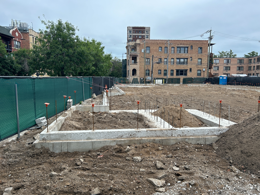 4553 North Dover Street foundation work