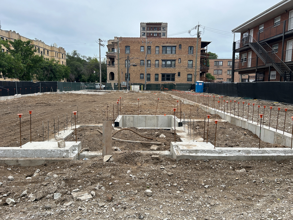 4553 North Dover Street foundation work