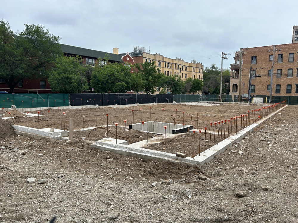 4553 North Dover Street foundation work