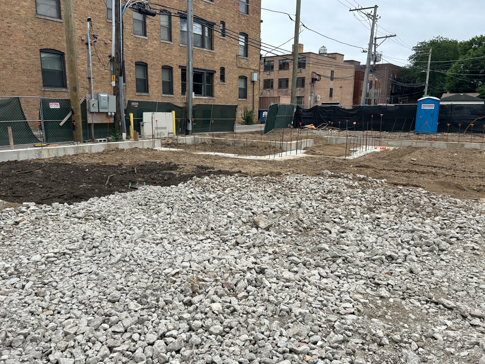 4553 North Dover Street foundation work