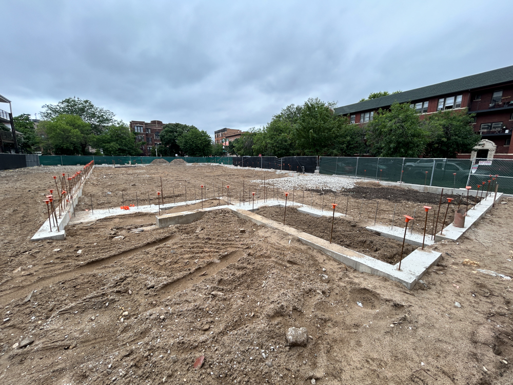 4553 North Dover Street foundation work