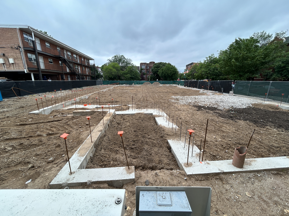 4553 North Dover Street foundation work