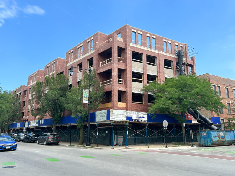 4713 North Clark Street top floor construction
