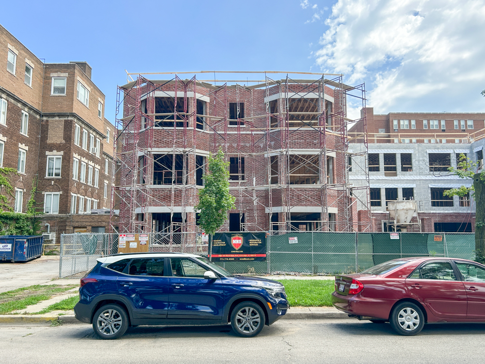4907 North Paulina third floor construction progress