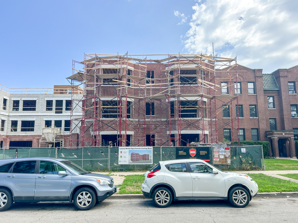 4907 North Paulina third floor construction progress