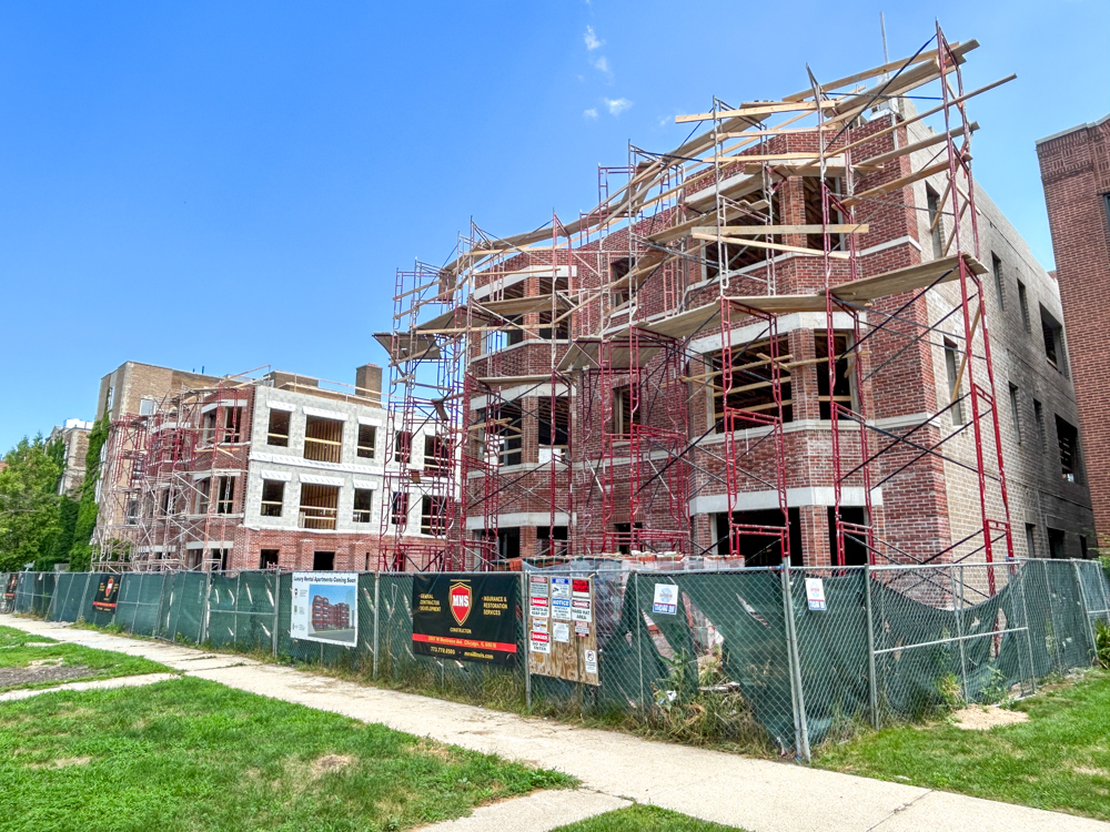 4907 North Paulina third floor construction progress