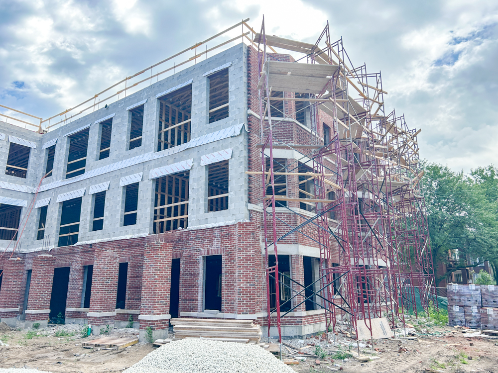 4907 North Paulina third floor construction progress