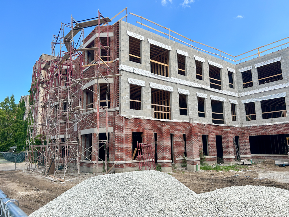4907 North Paulina third floor construction progress