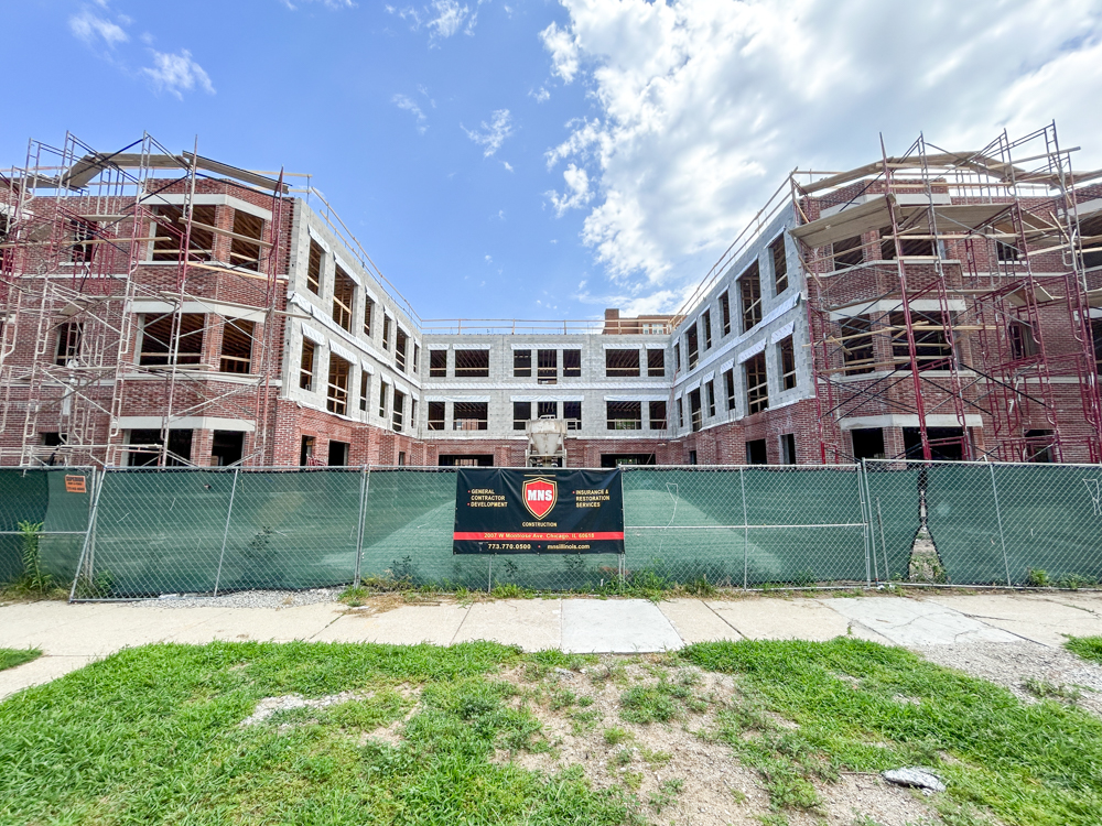 4907 North Paulina third floor construction progress