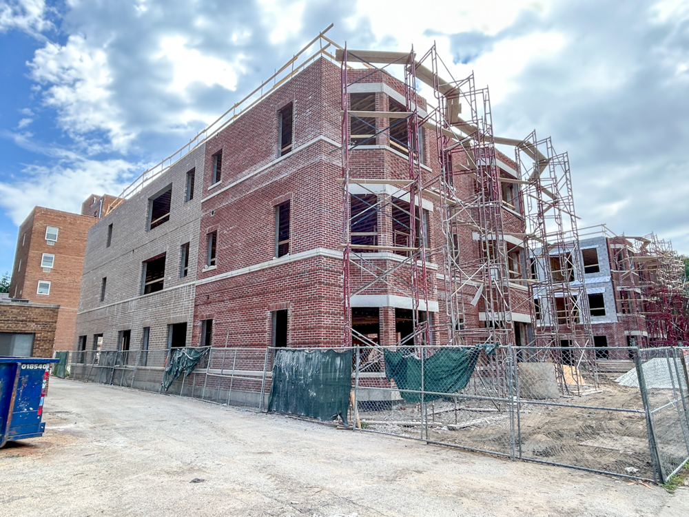 4907 North Paulina third floor construction progress