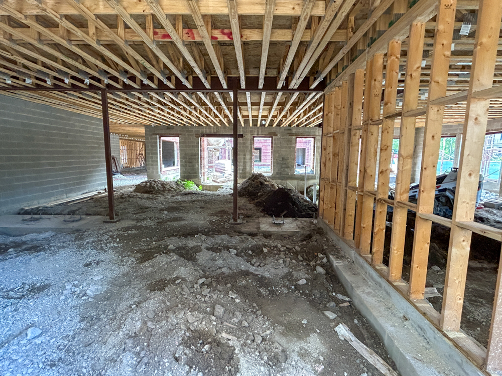 4907 North Paulina third floor construction progress