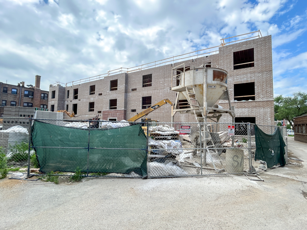 4907 North Paulina third floor construction progress
