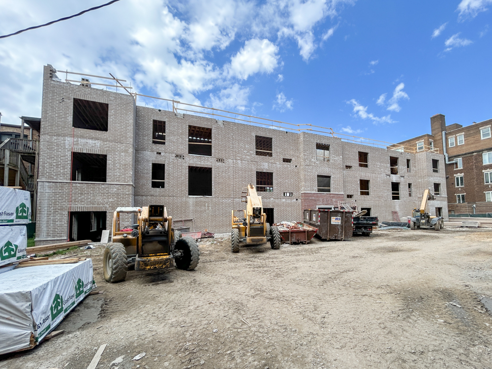 4907 North Paulina third floor construction progress