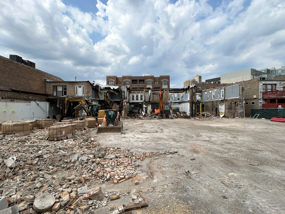 917-925 West Belmont Avenue demolition