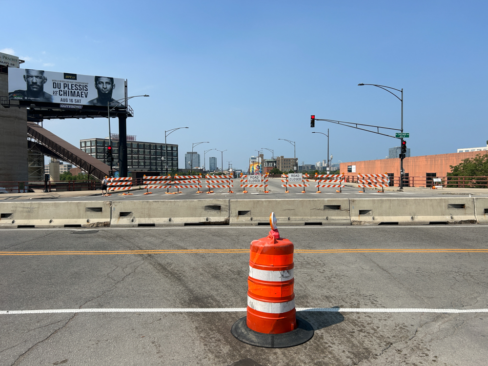 Halsted Street Chicago Avenue closures