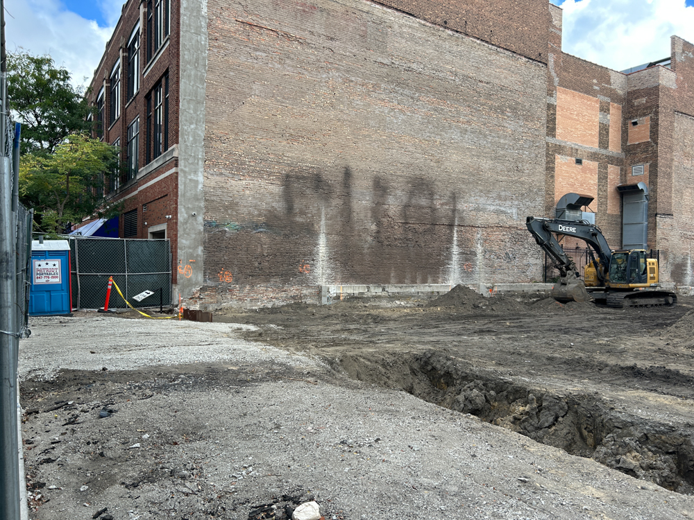 1221 West Washington excavation progress