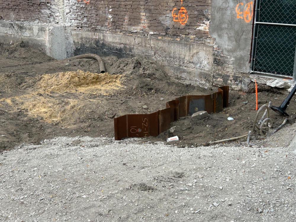 1221 West Washington excavation progress