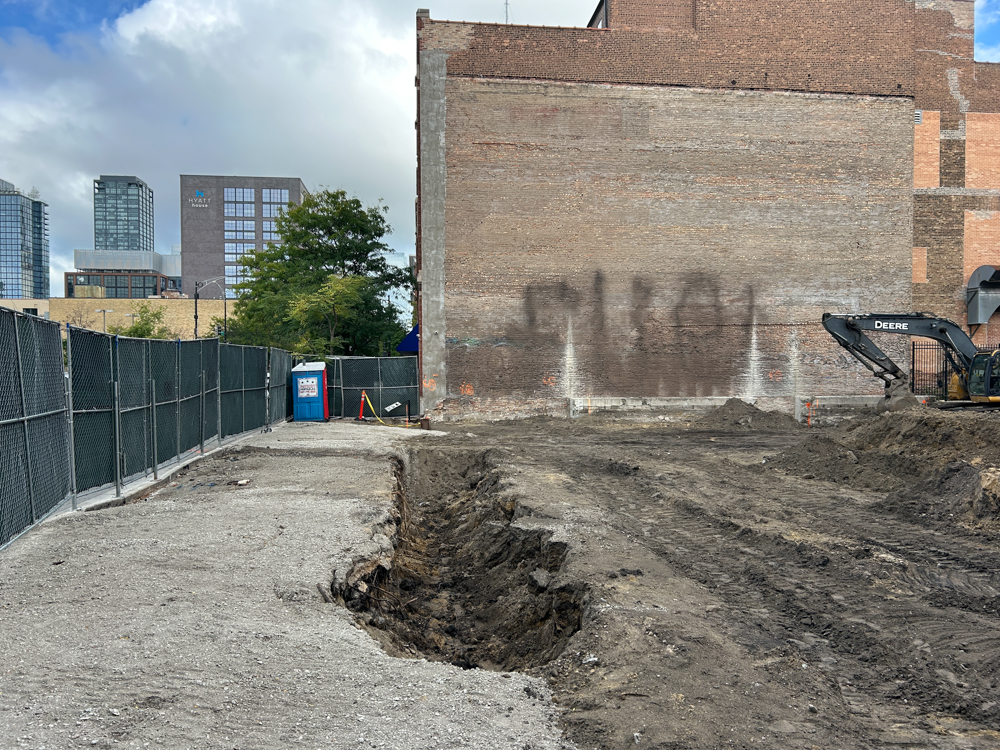 1221 West Washington excavation progress