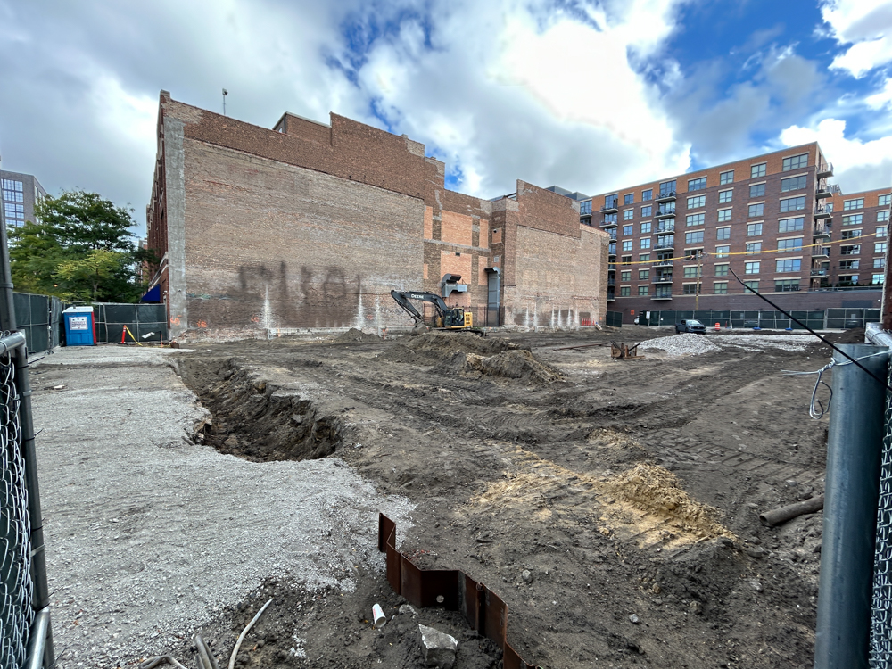 1221 West Washington excavation progress