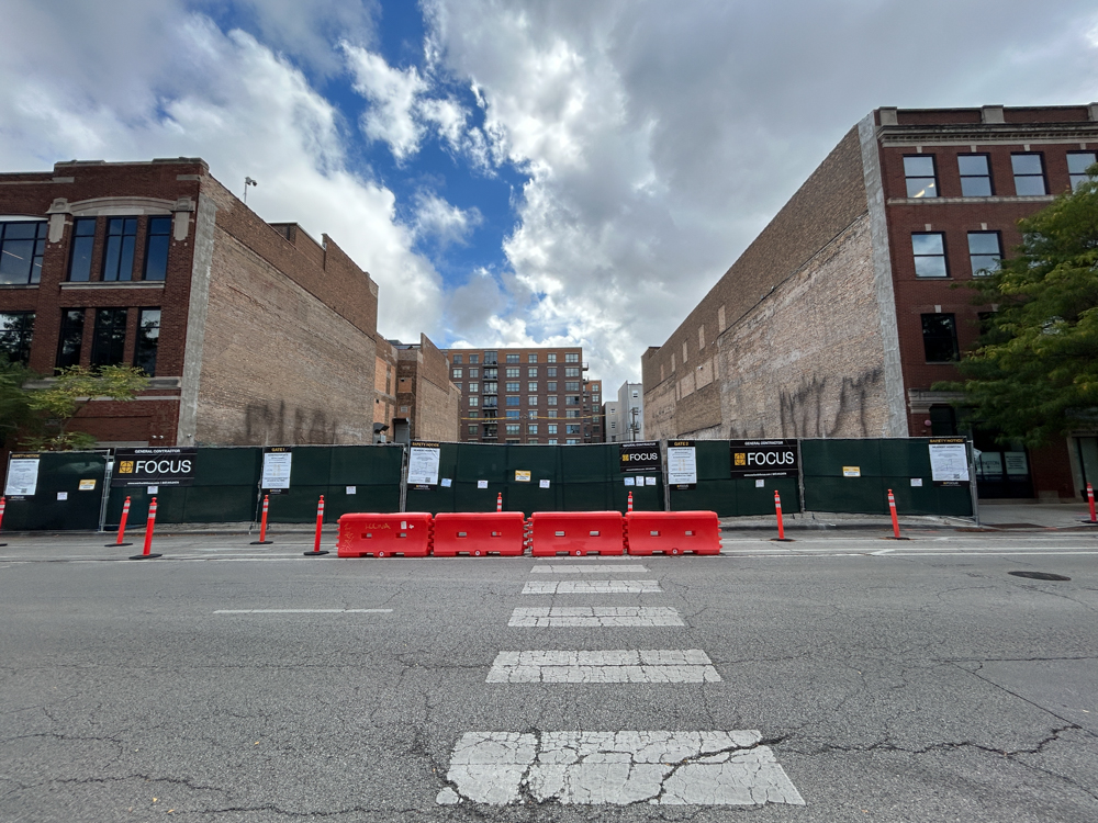 1221 West Washington excavation progress