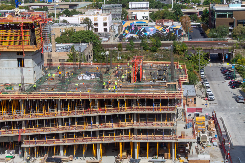 370 North Morgan September 2025 construction progress