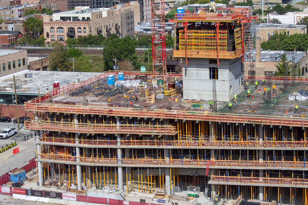 370 North Morgan September 2025 construction progress