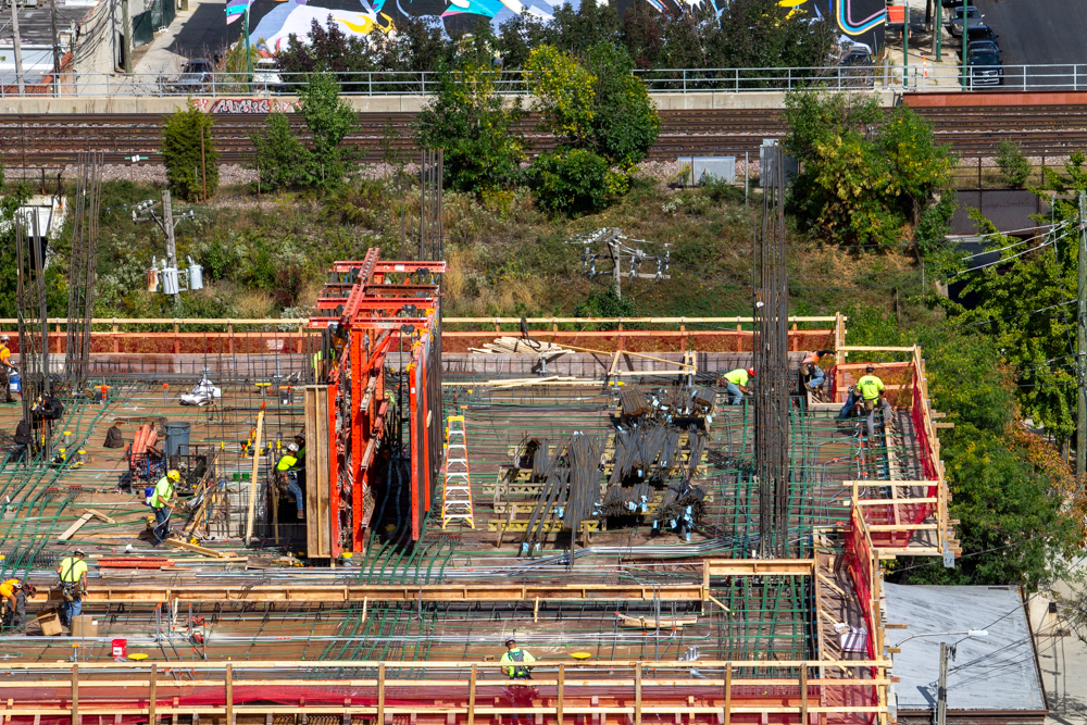 370 North Morgan September 2025 construction progress