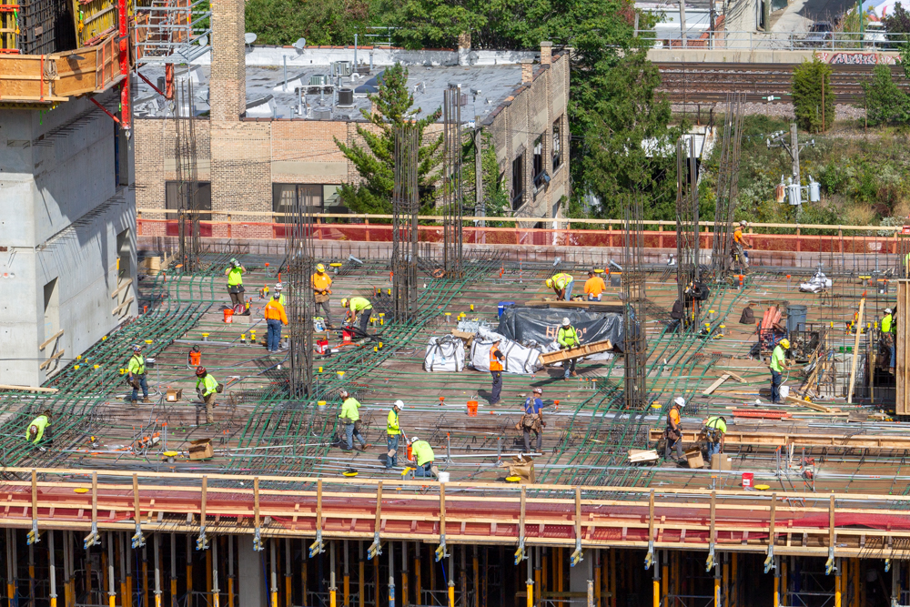 370 North Morgan September 2025 construction progress